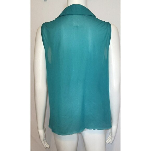 Julie's Closet Sheer Kelly Green Blouse - Size XL - Picture 4 of 7